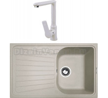 Комплект Мойка Zigmund & Shtain Klassisch 790, осенняя трава + Смеситель ZS 0700, осенняя трава