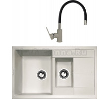 Комплект Мойка Zigmund & Shtain Rechteck 780.2, осенняя трава + Смеситель ZS 2400B, осенняя трава