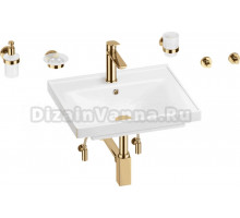 Комплект 9 в 1 Wellsee FreeDom 201006863 глянцевый белый, золото