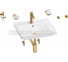 Комплект 9 в 1 Wellsee FreeDom 201006868 глянцевый белый, золото