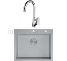 Комплект Мойка D&K DKS604504 + Смеситель Baciano DA1032401