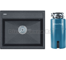 Комплект Мойка Paulmark Stepia 60 PM115951-DG, графит + Измельчитель Intenso