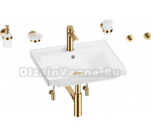 Комплект 9 в 1 Wellsee FreeDom 201006888 глянцевый белый, золото