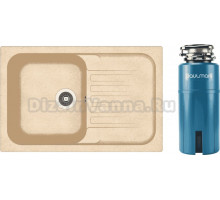 Комплект Мойка Dr. Gans Adel 780, дюна + Измельчитель Paulmark Intenso