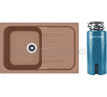 Комплект Мойка Dr. Gans Adel 780, терракот + Измельчитель Paulmark Intenso