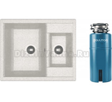 Комплект Мойка Dr. Gans Astra, 620K серый + Измельчитель Paulmark Intenso