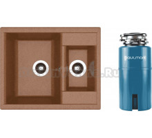 Комплект Мойка Dr. Gans Astra, 620K терракот + Измельчитель Paulmark Intenso