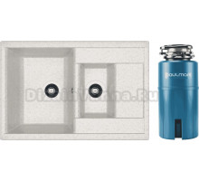 Комплект Мойка Dr. Gans Astra, 760K серый + Измельчитель Paulmark Intenso