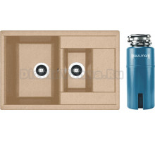 Комплект Мойка Dr. Gans Astra, 760K терра + Измельчитель Paulmark Intenso