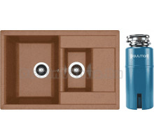 Комплект Мойка Dr. Gans Astra, 760K терракота + Измельчитель Paulmark Intenso