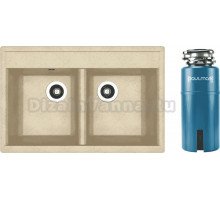 Комплект Мойка Dr. Gans Astra, 780 дюна + Измельчитель Paulmark Intenso