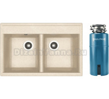 Комплект Мойка Dr. Gans Astra, 780 латте + Измельчитель Paulmark Intenso