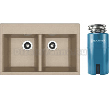 Комплект Мойка Dr. Gans Astra, 780 терра + Измельчитель Paulmark Intenso