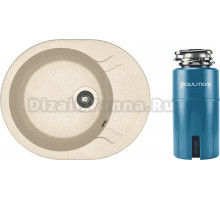 Комплект Мойка Dr. Gans Berta, 580 латте + Измельчитель Paulmark Intenso