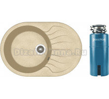 Комплект Мойка Dr. Gans Berta, 760 дюна + Измельчитель Paulmark Intenso