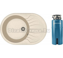 Комплект Мойка Dr. Gans Berta, 760 латте + Измельчитель Paulmark Intenso