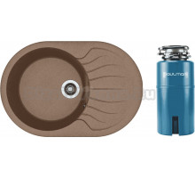 Комплект Мойка Dr. Gans Berta, 760 терракот + Измельчитель Paulmark Intenso