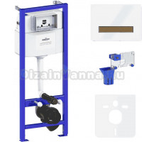 Инсталляция с кнопкой Lavinia Boho RelFix 77010050 крепление к полу и стене, с регулировкой по высоте, с функцией удаления запахов