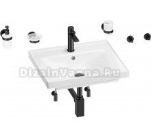 Комплект 9 в 1 Wellsee FreeDom 201006917 глянцевый белый, матовый черный