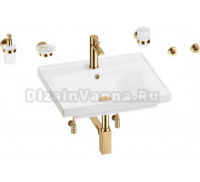 Комплект 9 в 1 Wellsee FreeDom 201006918 глянцевый белый, золото