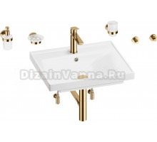 Комплект 9 в 1 Wellsee FreeDom 201006923 глянцевый белый, золото