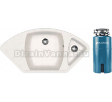 Комплект Мойка Dr. Gans Gaby, белый + Измельчитель Paulmark Intenso