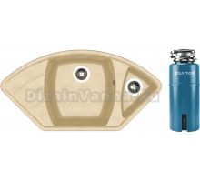 Комплект Мойка Dr. Gans Gaby, дюна + Измельчитель Paulmark Intenso