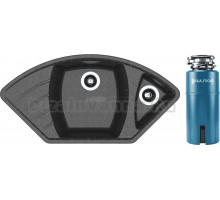 Комплект Мойка Dr. Gans Gaby, черный + Измельчитель Paulmark Intenso