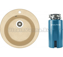 Комплект Мойка Dr. Gans Gala, дюна + Измельчитель Paulmark Intenso