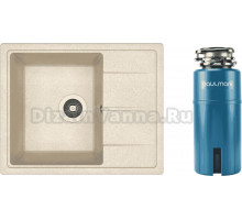 Комплект Мойка Dr. Gans Nika 580, латте + Измельчитель Paulmark Intenso