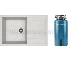 Комплект Мойка Dr. Gans Tekno, 760 серый + Измельчитель Paulmark Intenso