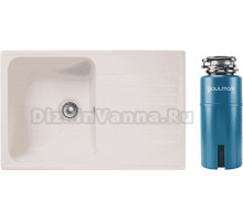 Комплект Мойка Reflexion Bolero, 74 белая + Измельчитель Paulmark Intenso