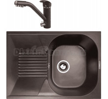 Комплект Мойка Zigmund & Shtain Klassisch 695, швейцарский шоколад + Смеситель ZS 1100, швейцарский шоколад