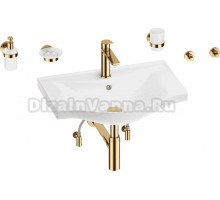 Комплект 9 в 1 Wellsee Bisou 201007283 глянцевый белый, золото