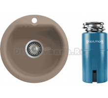 Комплект Мойка Reflexion Start, 43 песочная + Измельчитель Paulmark Intenso