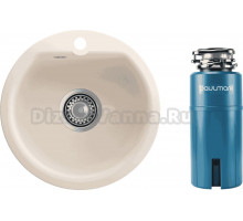 Комплект Мойка Reflexion Start, 43 белая + Измельчитель Paulmark Intenso