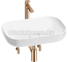 Комплект 5 в 1 Wellsee Croquis 201003954 глянцевый белый, розовое золото