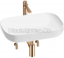 Комплект 5 в 1 Wellsee Croquis 201003959 глянцевый белый, розовое золото