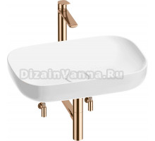 Комплект 5 в 1 Wellsee Croquis 201003974 глянцевый белый, розовое золото