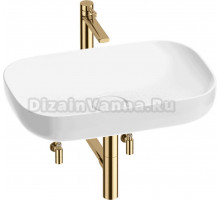 Комплект 5 в 1 Wellsee Croquis 201003978 глянцевый белый, золото