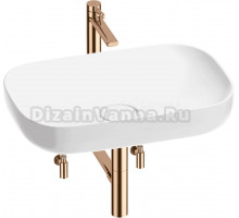 Комплект 5 в 1 Wellsee Croquis 201003979 глянцевый белый, розовое золото