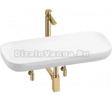 Комплект 5 в 1 Wellsee Croquis 201004013 глянцевый белый, золото