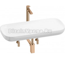 Комплект 5 в 1 Wellsee Croquis 201004014 глянцевый белый, розовое золото