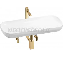 Комплект 5 в 1 Wellsee Croquis 201004018 глянцевый белый, золото