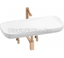 Комплект 5 в 1 Wellsee Croquis 201004019 глянцевый белый, розовое золото