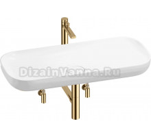 Комплект 5 в 1 Wellsee Croquis 201004028 глянцевый белый, золото