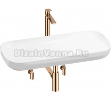 Комплект 5 в 1 Wellsee Croquis 201004034 глянцевый белый, розовое золото