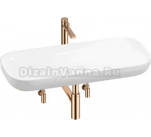 Комплект 5 в 1 Wellsee Croquis 201004039 глянцевый белый, розовое золото