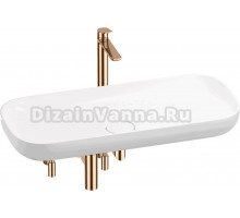 Комплект 5 в 1 Wellsee Croquis 201004044 глянцевый белый, розовое золото