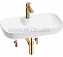 Комплект 5 в 1 Wellsee Croquis 2.0 201004054 глянцевый белый, розовое золото